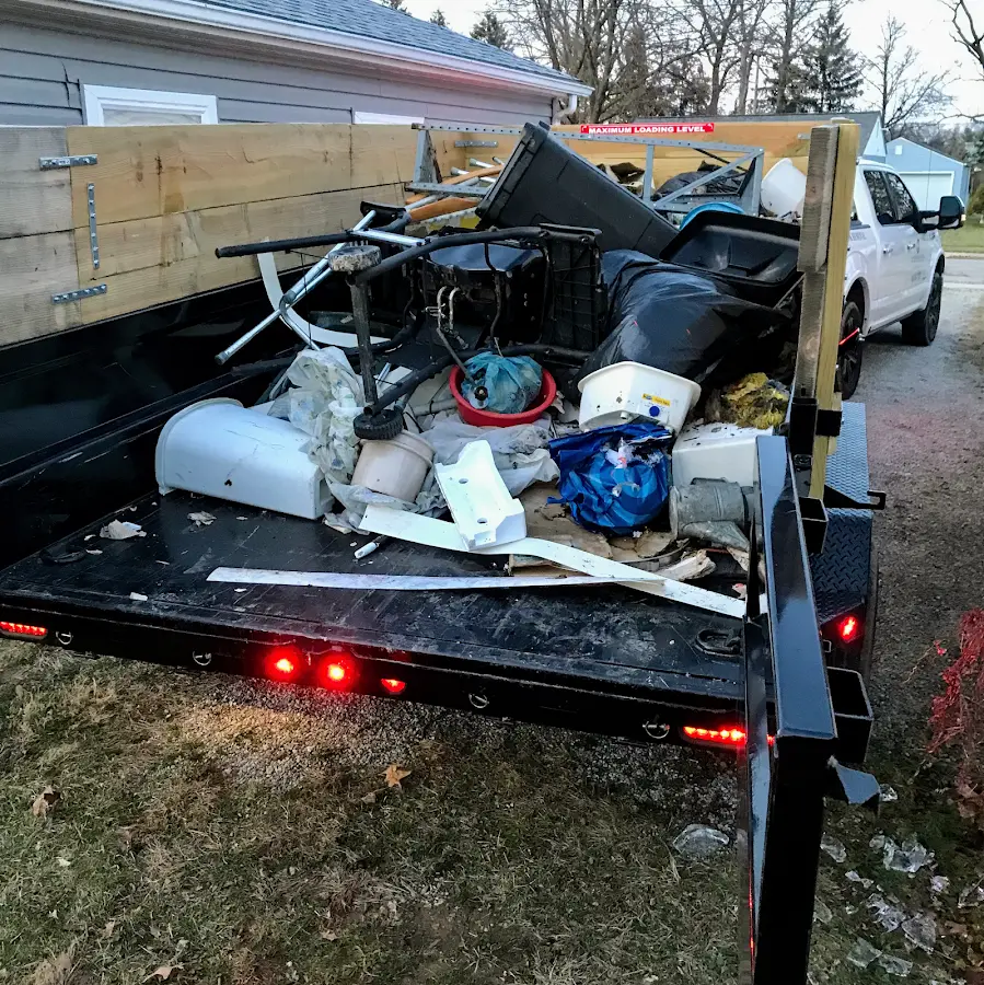 Roll-off dumpster delivered to a residential driveway in Mascot